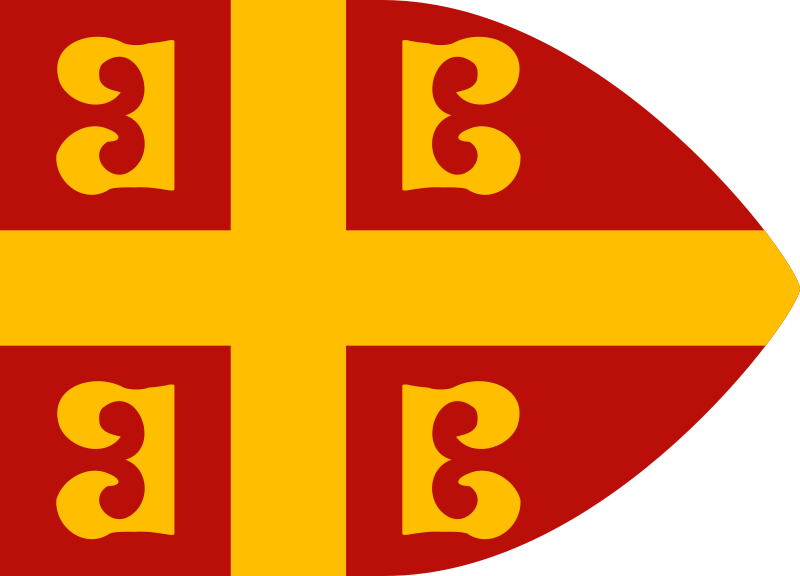 Byzantine imperial flag, 14th century (firesteels vesion)