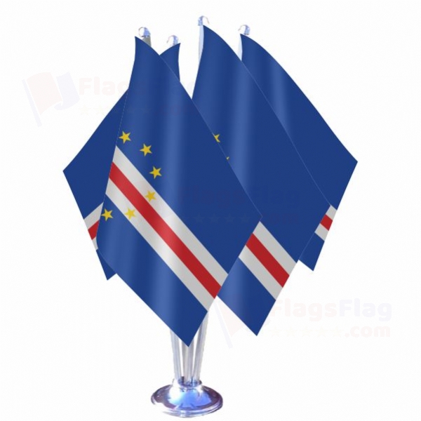 Cabo Verde Quadruple Table Flag