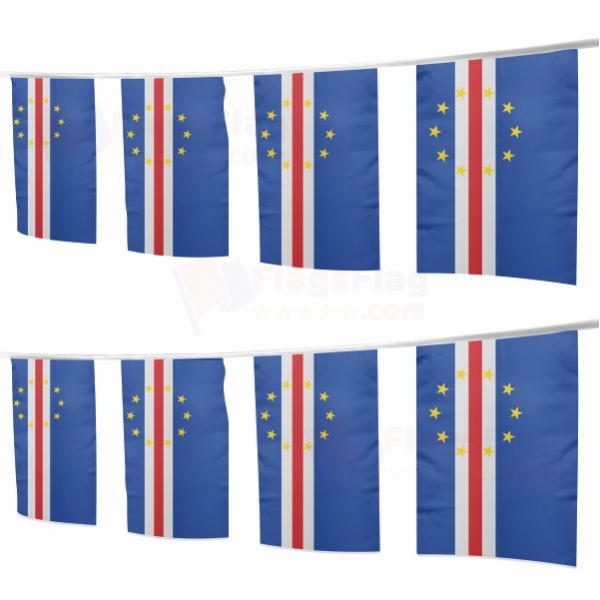 Cabo Verde Square String Flags