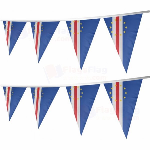 Cabo Verde Stringed Triangle Flag