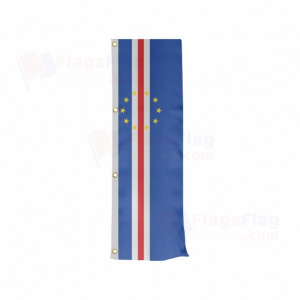 Cabo Verde Vertically Raised Flags
