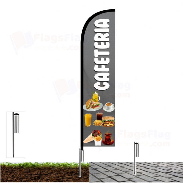 Cafeteria Fishing Rod Flag