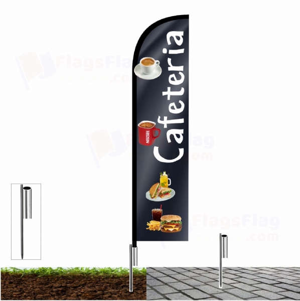 Cafeteria Shop Front Flags