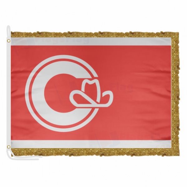 Calgary Satin Office Flag