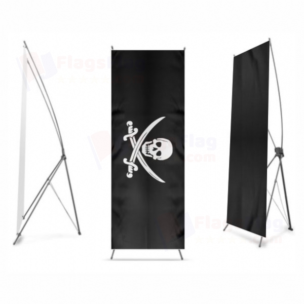 Calico Jack Jolly Roger Digital Print X Banner