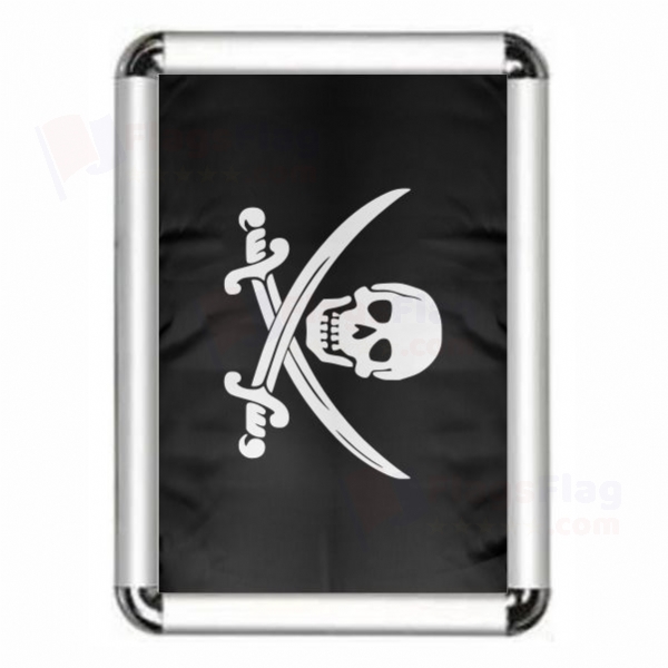 Calico Jack Jolly Roger Framed Pictures