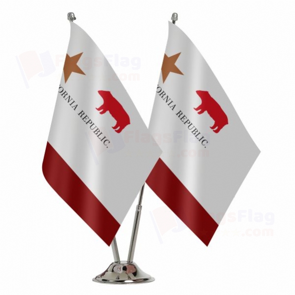 California Republic Binary Table Flag