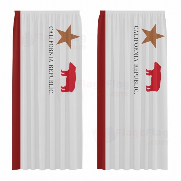 California Republic Digital Printed Curtains