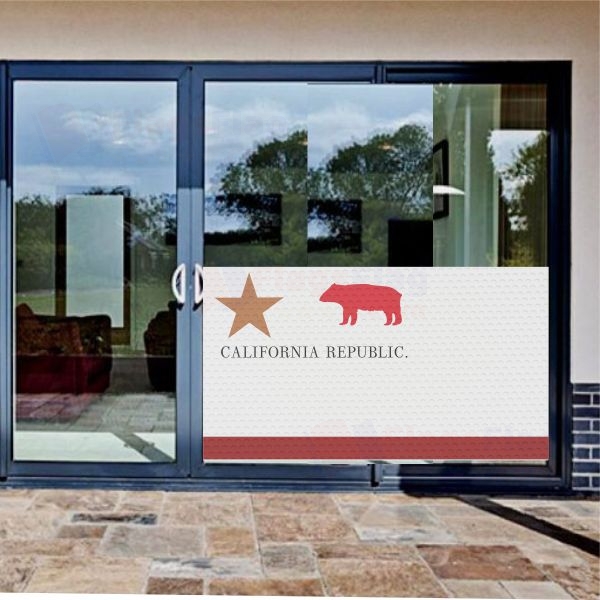 California Republic Glass Film California Republic One Way Vision Printing