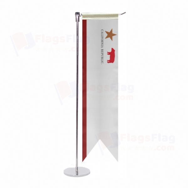 California Republic L Table Flag
