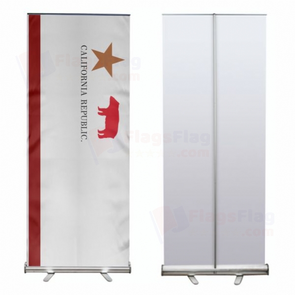 California Republic Roll Up Banner