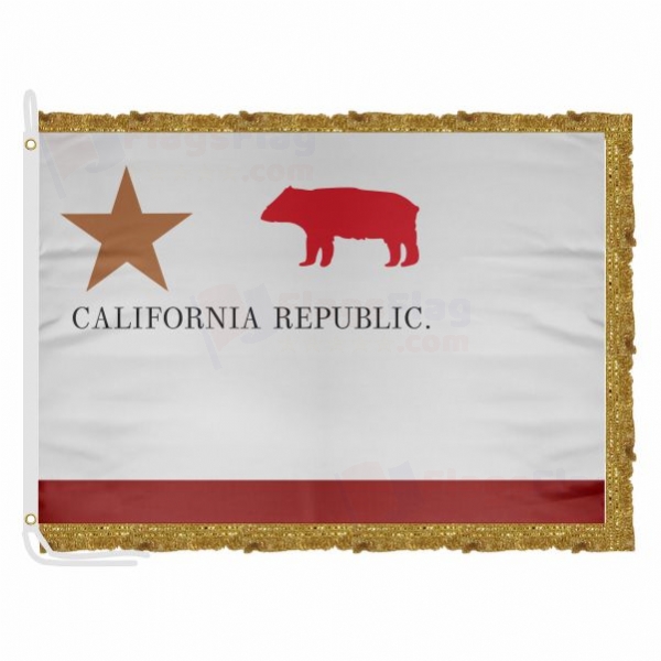 California Republic Satin Office Flag