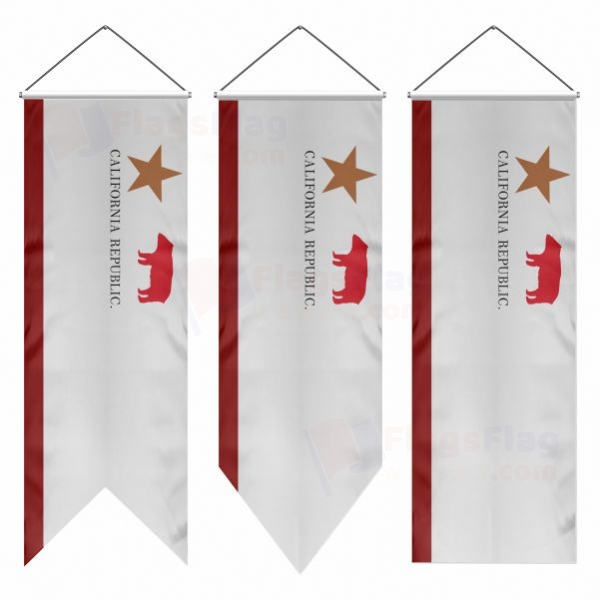 California Republic Swallowtail Flags