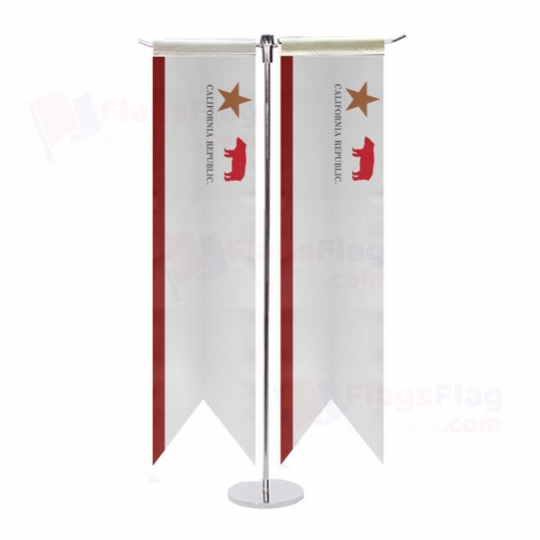 California Republic T Table Flag