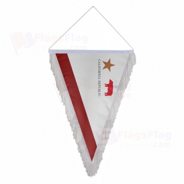 California Republic Triangle Fringed Streamers