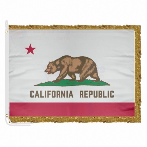 California Satin Office Flag