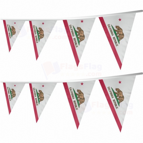 California Stringed Triangle Flag