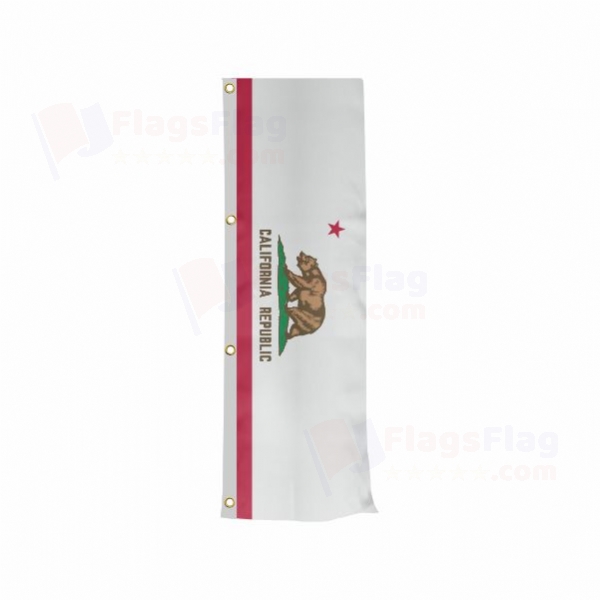 California Vertically Raised Flags