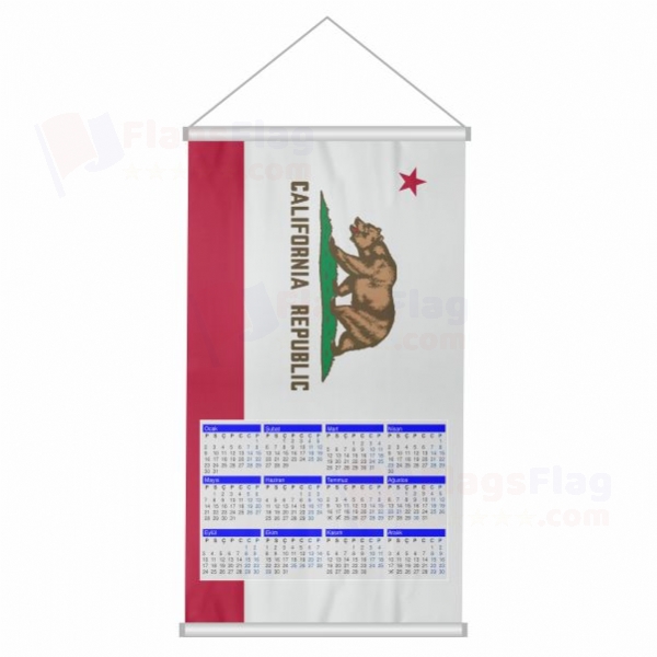 California Woven Fabric Digital Printing Calendar