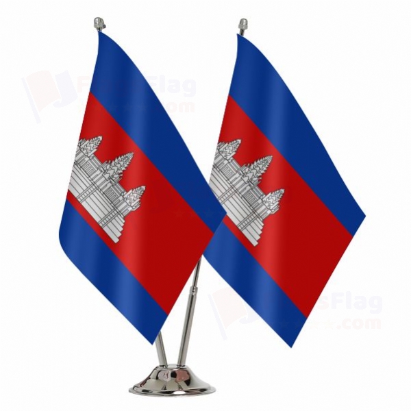 Cambodia Binary Table Flag