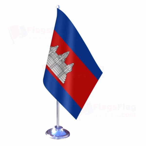 Cambodia Single Table Flag