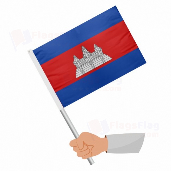 Cambodia Stick Flag
