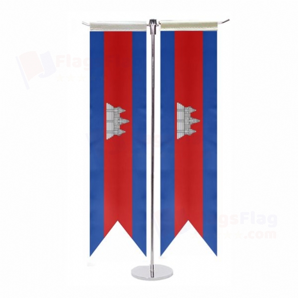 Cambodia T Table Flag