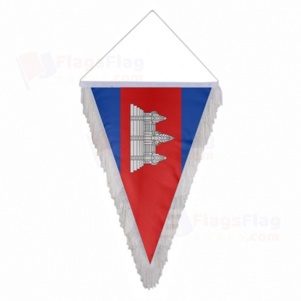 Cambodia Triangle Fringed Streamers