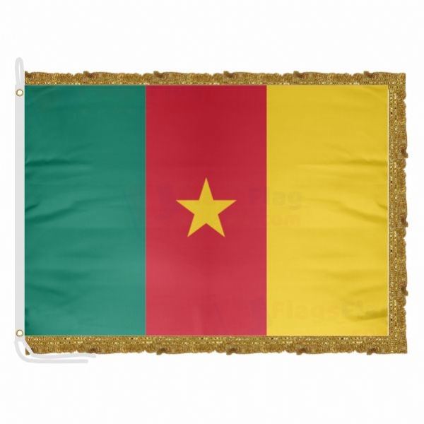 Cameroon Satin Office Flag