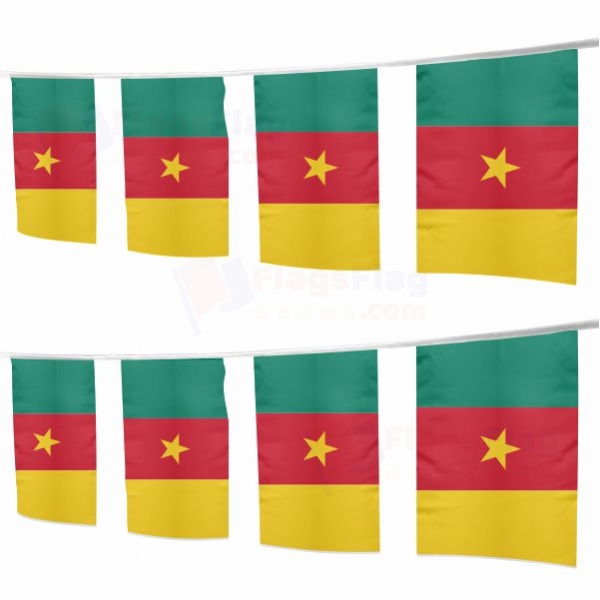 Cameroon Square String Flags
