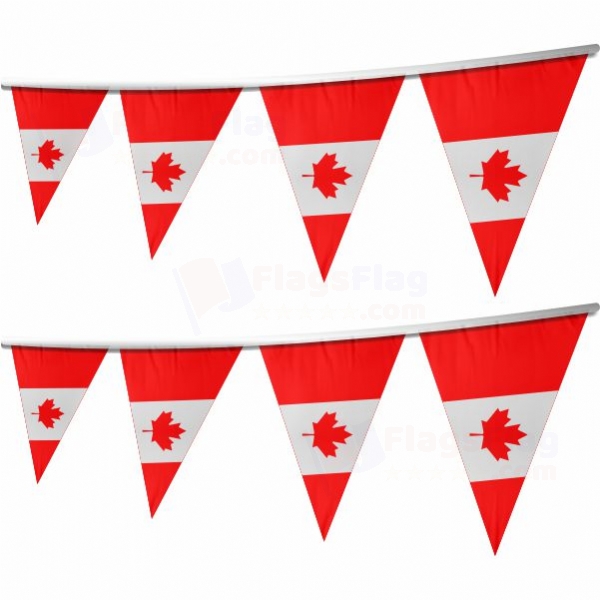 Canada Stringed Triangle Flag