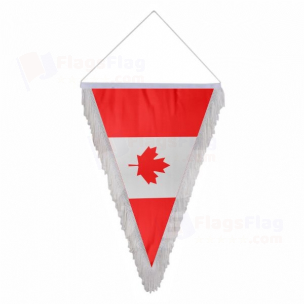 Canada Triangle Fringed Streamers