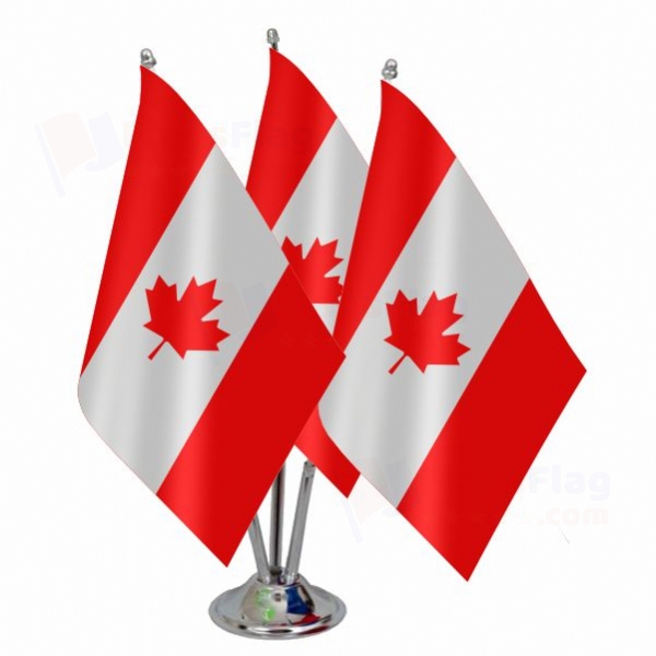 Canada Triple Table Flag