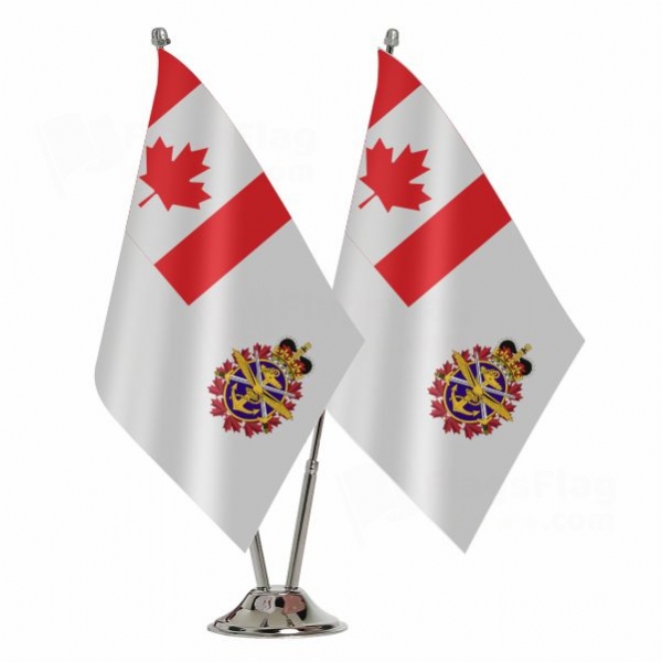 Canadian Armed Forces 2 Table Flags