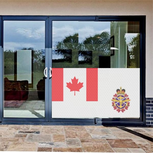 Canadian Armed Forces Glass Film Canadian Armed Forces One Way Vision Printing