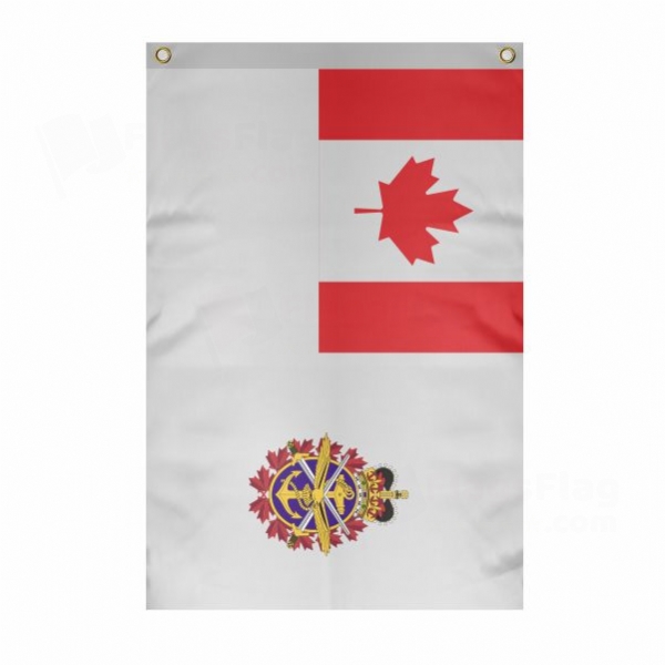 Canadian Armed Forces Large Size Flag Hanging on Building