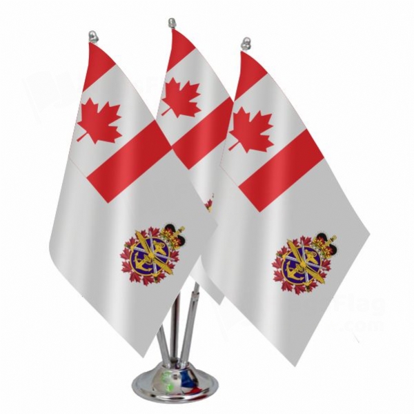 Canadian Armed Forces Triple Table Flag