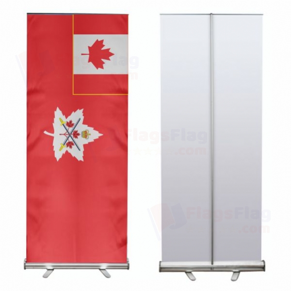 Canadian Army Roll Up Banner