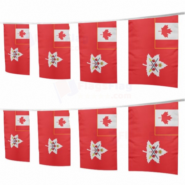 Canadian Army Square String Flags