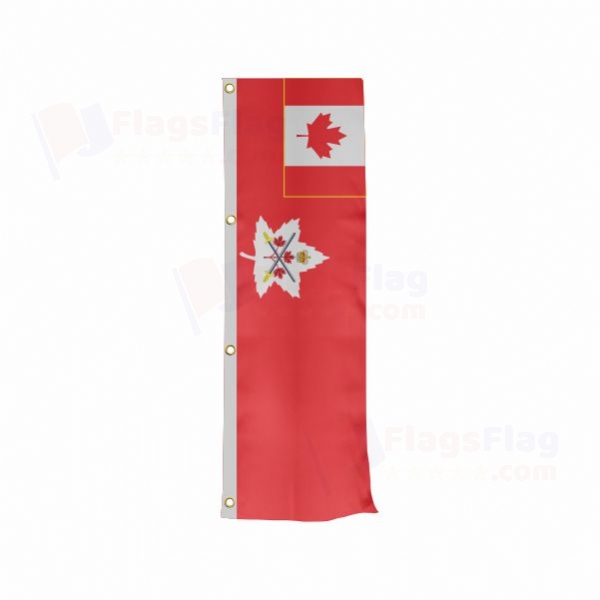 Canadian Army Vertically Raised Flags