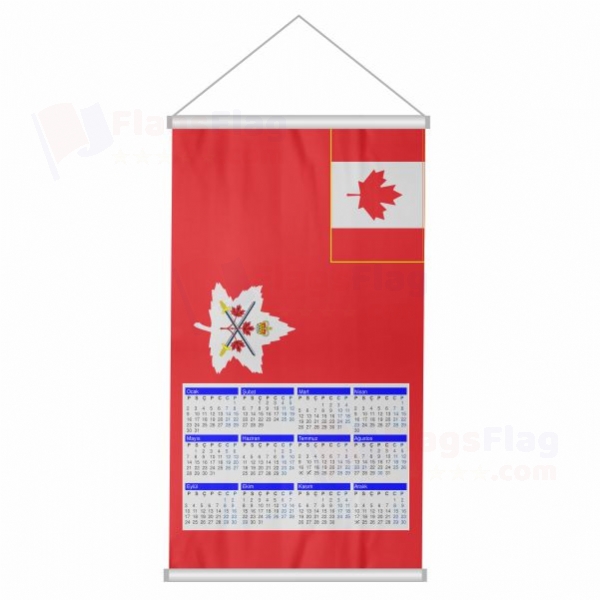 Canadian Army Woven Fabric Digital Printing Calendar