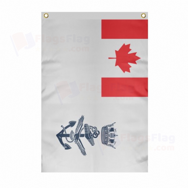 Canadian Naval Large Size Flag Hanging on Building
