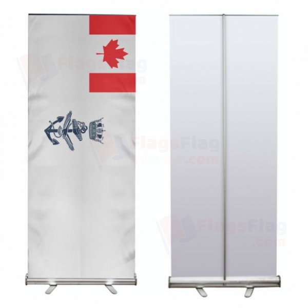 Canadian Naval Roll Up Banner