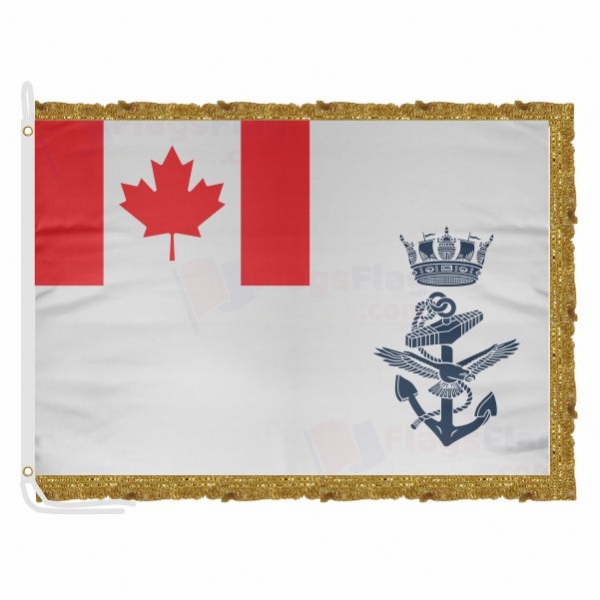 Canadian Naval Satin Office Flag
