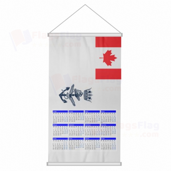 Canadian Naval Woven Fabric Digital Printing Calendar