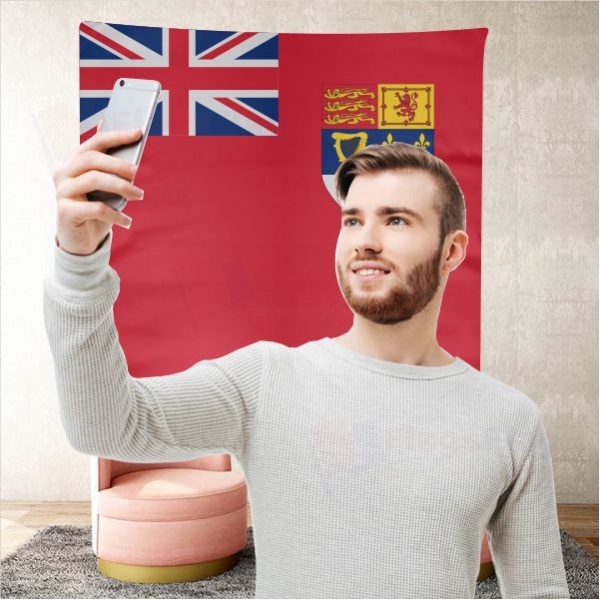 Canadian Red Background Selfie Shooting Landscapes