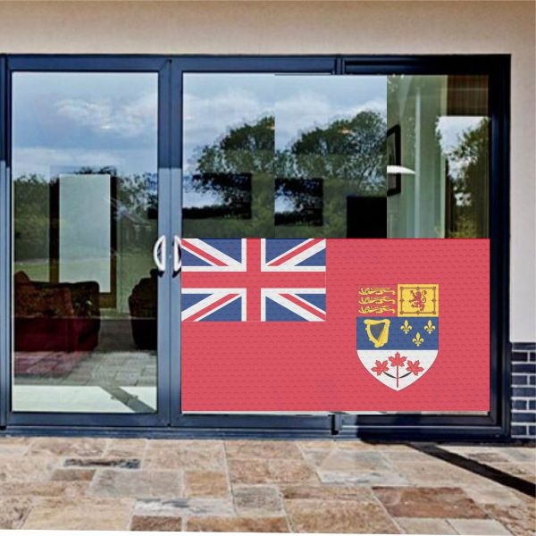 Canadian Red Glass Film Canadian Red One Way Vision Printing