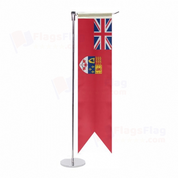 Canadian Red L Table Flag