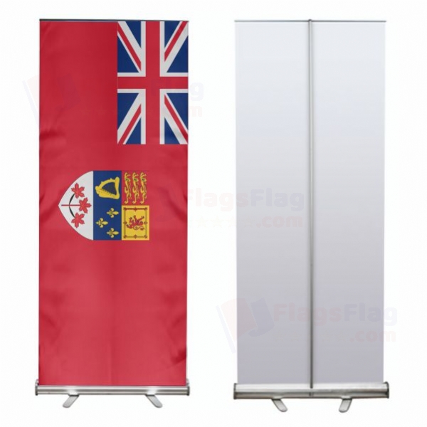 Canadian Red Roll Up Banner