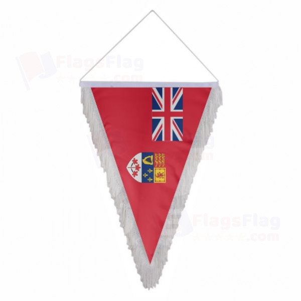 Canadian Red Triangle Fringed Streamers